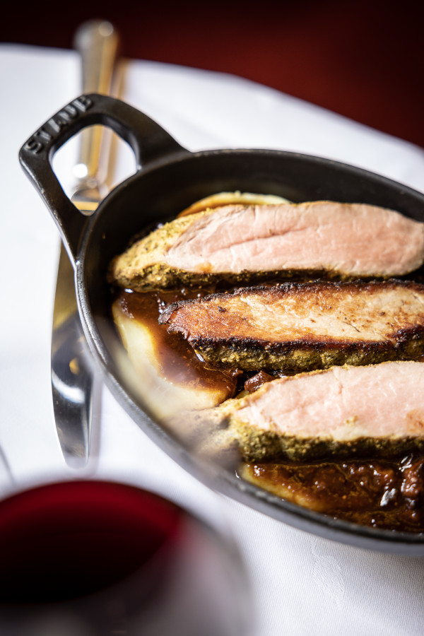 Plat de viande, restaurant Au Petit Riche