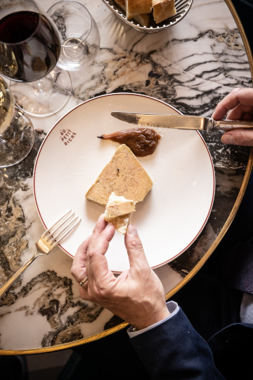 Restaurant Au Petit Riche, assiette de foie gras