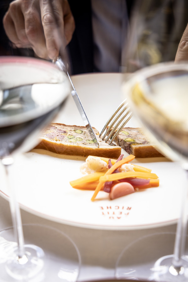 Pâté en croûte maison, restaurant Au Petit Riche