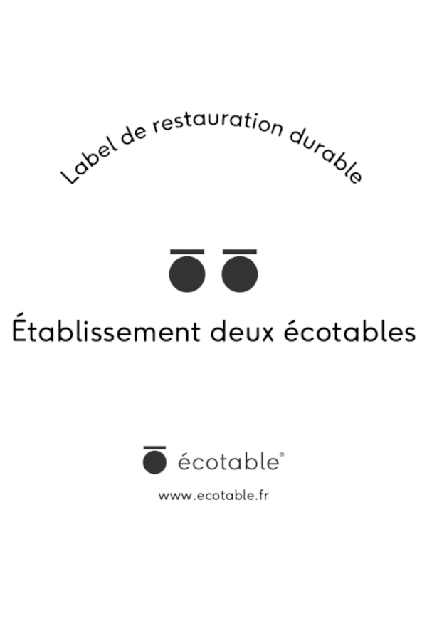 Établissement labellisé deux écotables